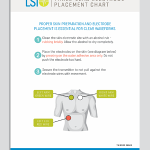 3-Lead Electrode Placement Chart