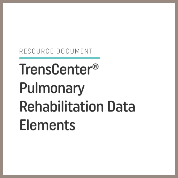TrensCenter® Pulmonary Rehabilitation Data Elements