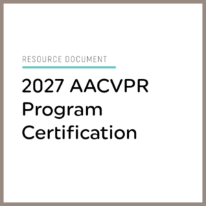 2027 AACVPR Certification Handout